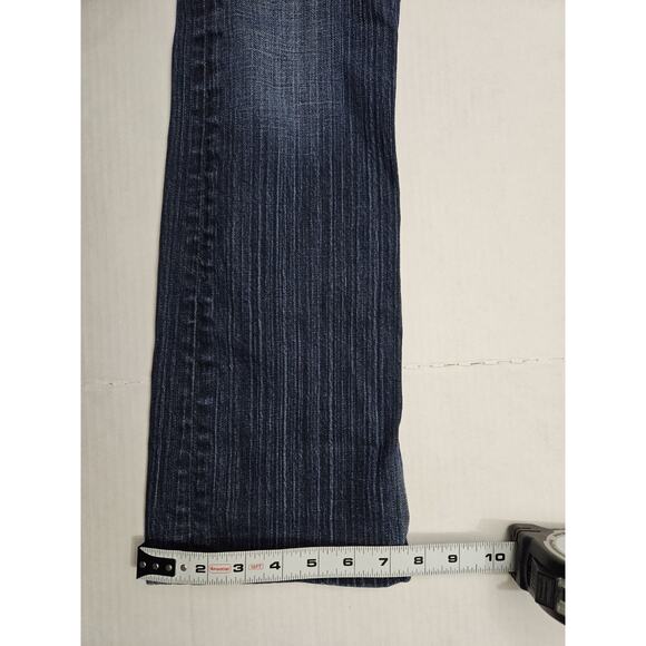 BKE Sabrina Bootcut Jeans Womens 27x29.5 Dark Wash White Stitched - Picture 7 of 9